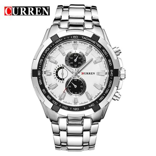 CURREN Men's Business Watch, Stainless Steel Quartz