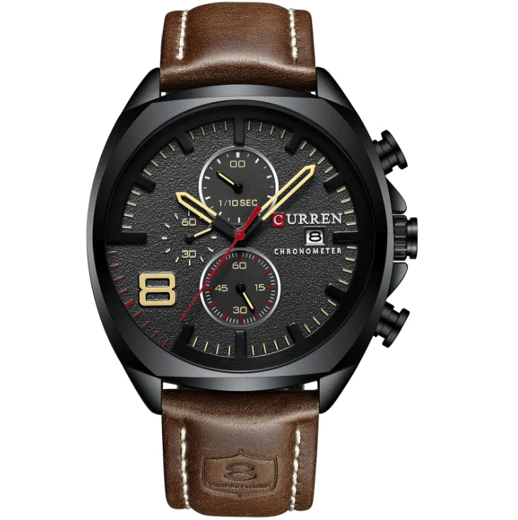 Curren 8324 Men's Waterproof Watch with Six Needles