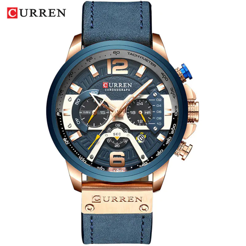 CURREN 8329 Men's Waterproof Multifunction Watch