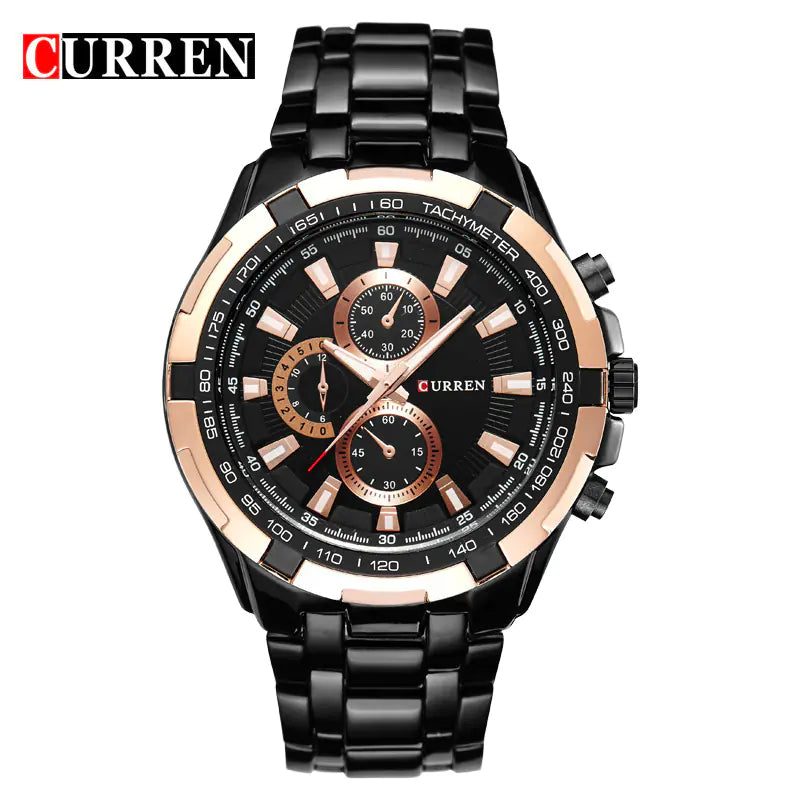 CURREN Men's Business Watch, Stainless Steel Quartz